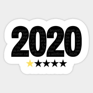 2020 not recommended Sticker